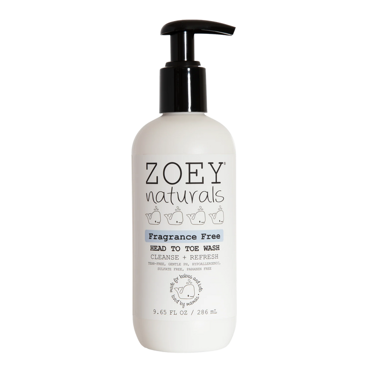Zoey Naturals Fragrance Free Head To Toe Wash