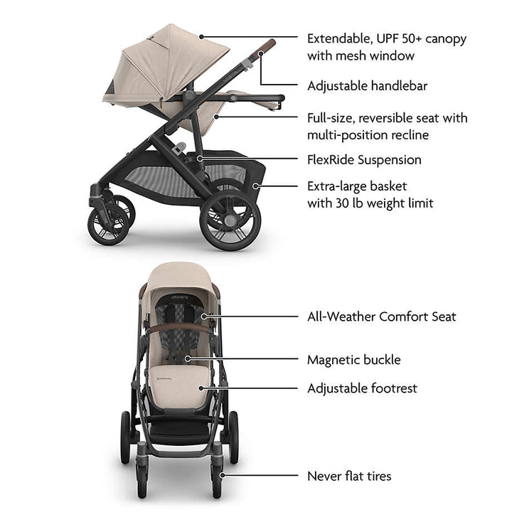 UPPAbaby Vista V3 Single-to-Double Stroller