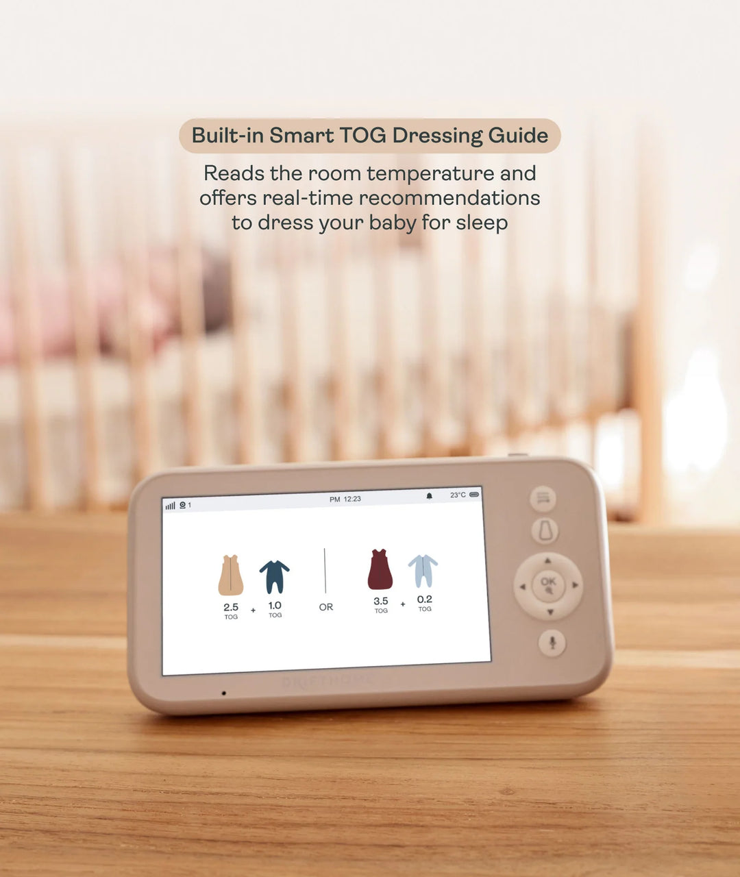 ErgoPouch Drift Home Baby Monitor & Smart TOG Dressing Guide