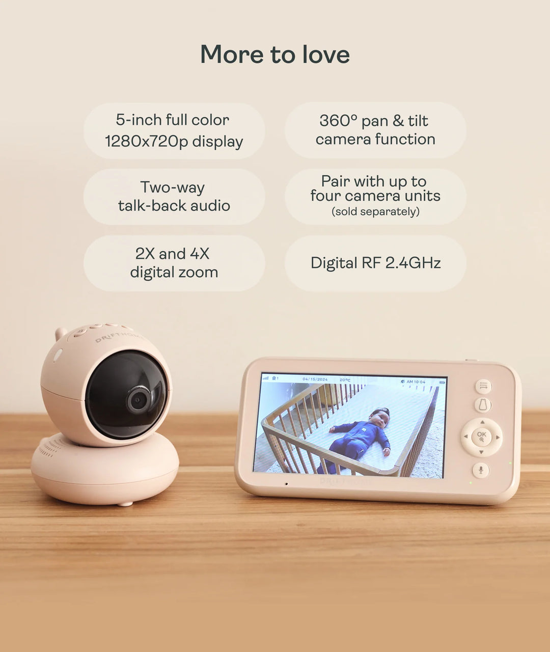 ErgoPouch Drift Home Baby Monitor & Smart TOG Dressing Guide