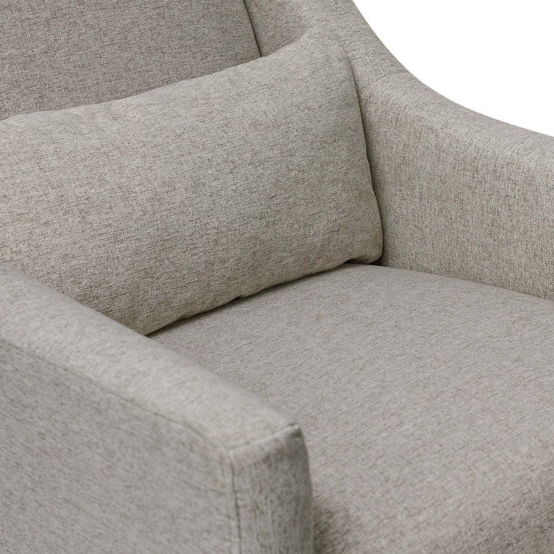 Babyletto Toco Swivel Glider and Ottoman in Eco-Performance Fabric | Water Repellent & Stain Resistant