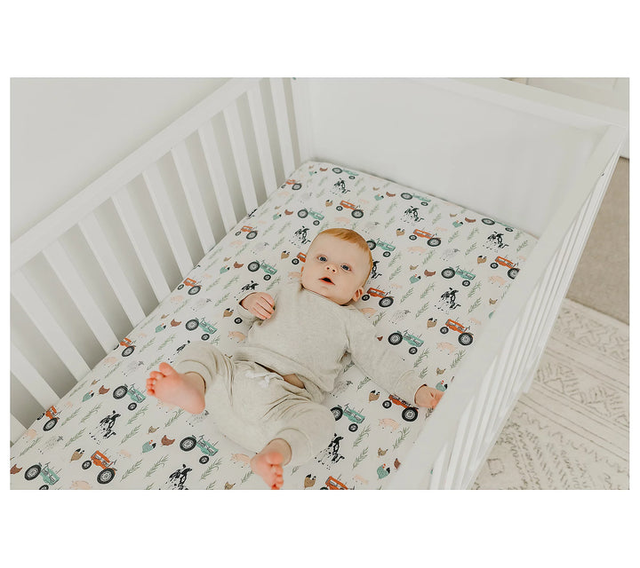 Copper Pearl Farm Crib Sheet - Jo