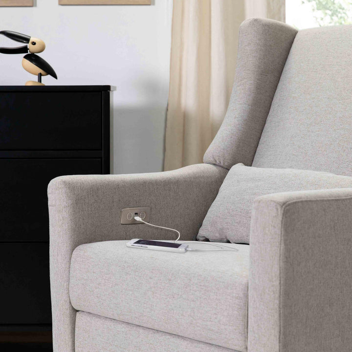 Babyletto Kiwi Electronic Recliner and Swivel Glider with USB port