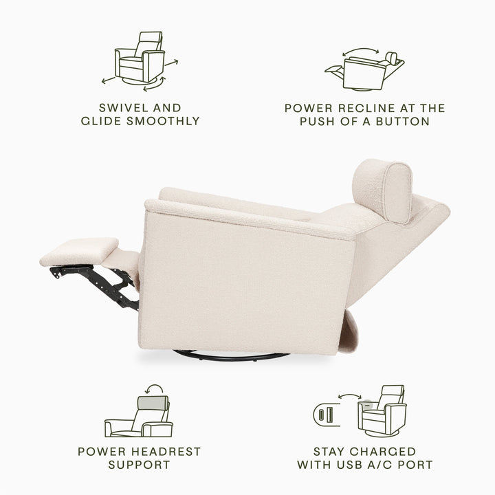 Namesake Willa Plus Power Glider Recliner w/Power Headrest