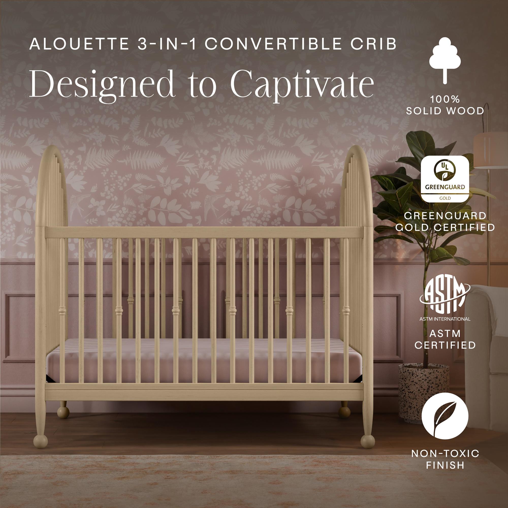 Namesake Alouette 3-in-1 Convertible Spindle Crib – Baby Grand