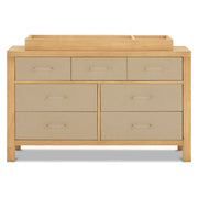 Namesake Eloise 7-Drawer Assembled Dresser in Honey and Performance Sand Eco-Weave