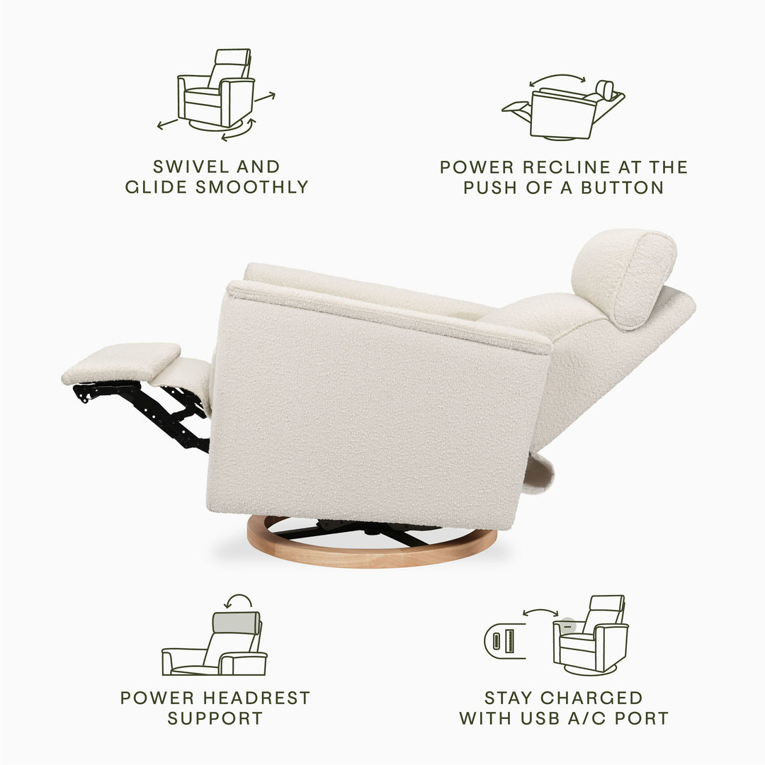 Namesake Willa Plus Power Glider Recliner w/Power Headrest