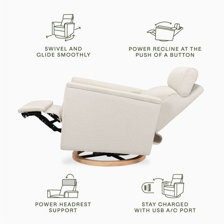 Namesake Willa Plus Power Glider Recliner w/Power Headrest