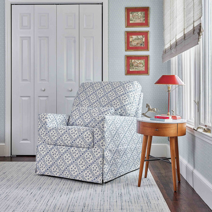 Sarah Flint x Namesake Crawford Swivel Glider in Eco-Performance Fabric | Water Repellent & Stain Resistant
