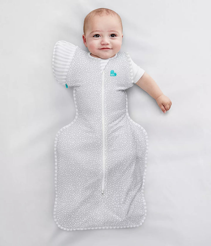 Swaddle Up Transition Bag - Grey Wave Dot M