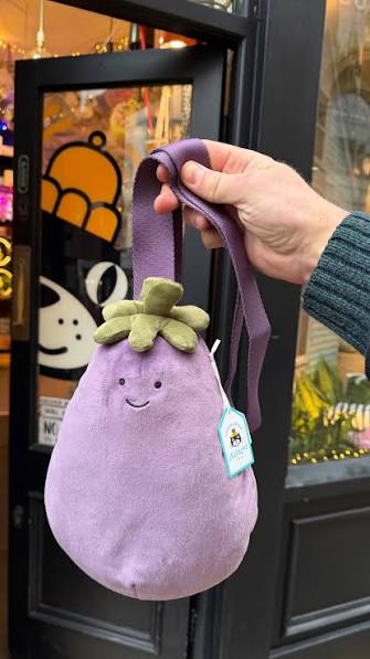 Jellycat Amuseables Eggplant Aubergine Bum Bag