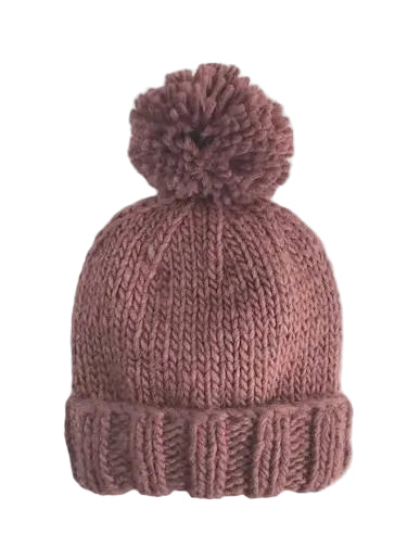 SALE! Blueberry Hill Mauve Classic Pom Hat