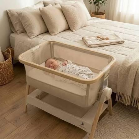 Venice Child California Dreaming Portable Bedside Bassinet w/Storage Bag