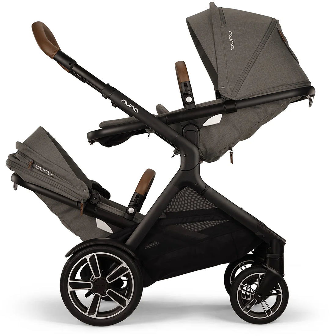 Nuna Demi NEXT Double Stroller with Rider Board Bundle