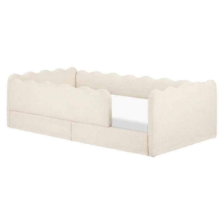 Babyletto Kids Rizo Montessori-Inspired Twin Bed in Performance Ivory Boucle