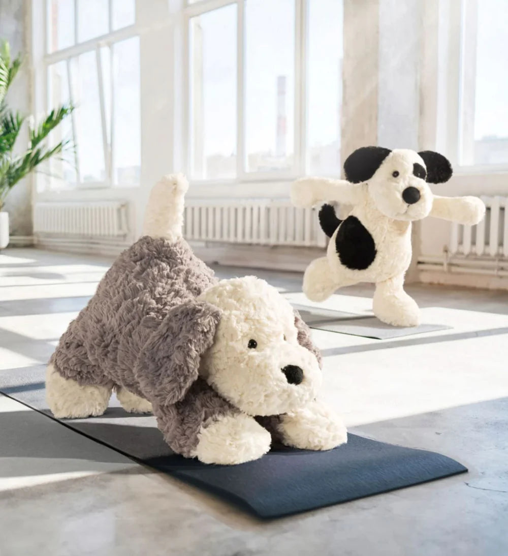 Jellycat Bashful Black & Cream Puppy