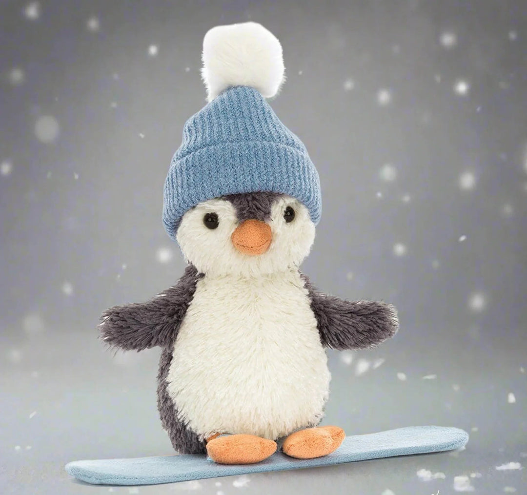 Jellycat Peanut Penguin Snowboarding