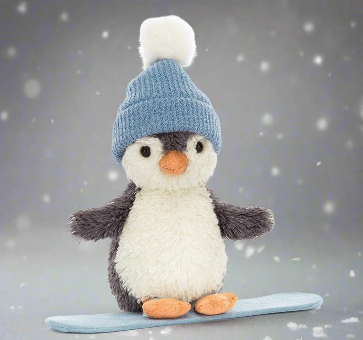 Jellycat Peanut Penguin Snowboarding