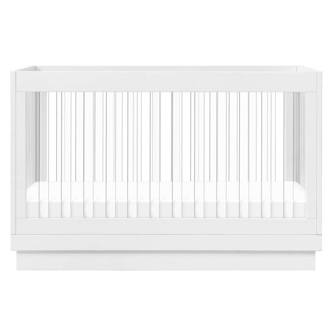 Babyletto Harlow Acrylic 3-in-1 Convertible Crib with Toddler Bed Conversion Kit