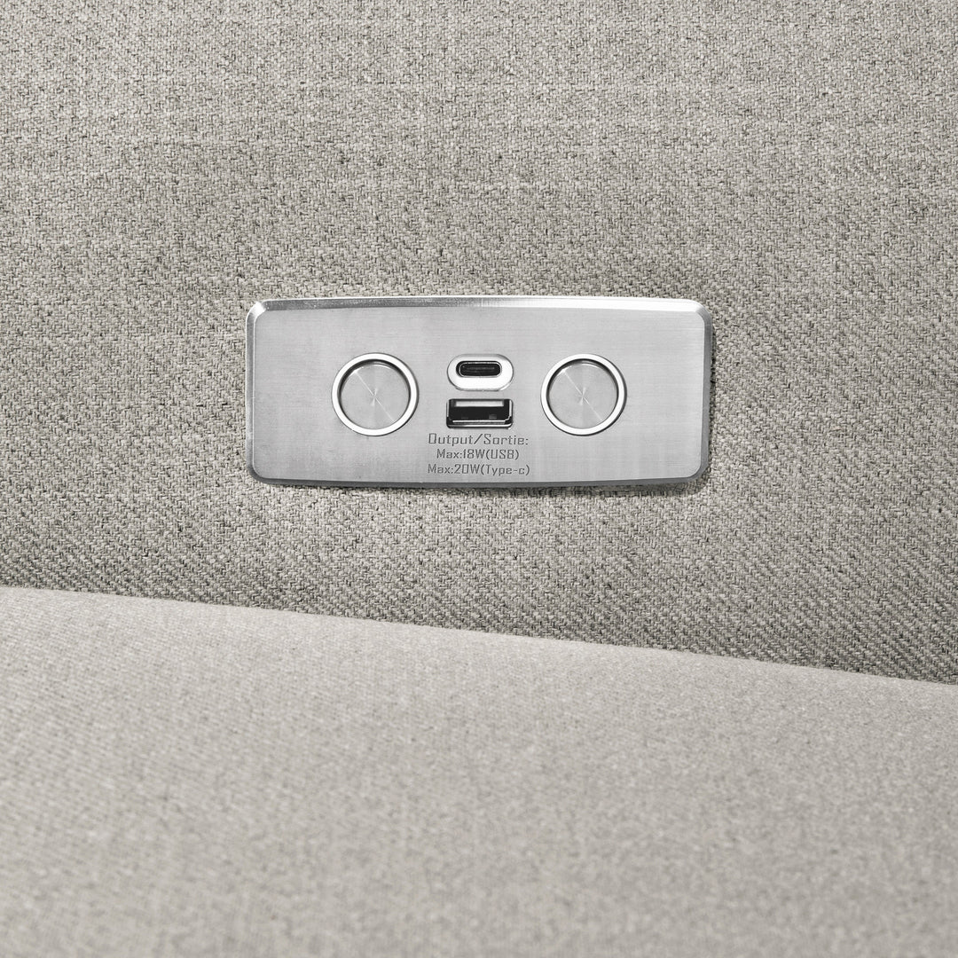 Monogram by Namesake Monroe Power Recliner and Swivel Glider