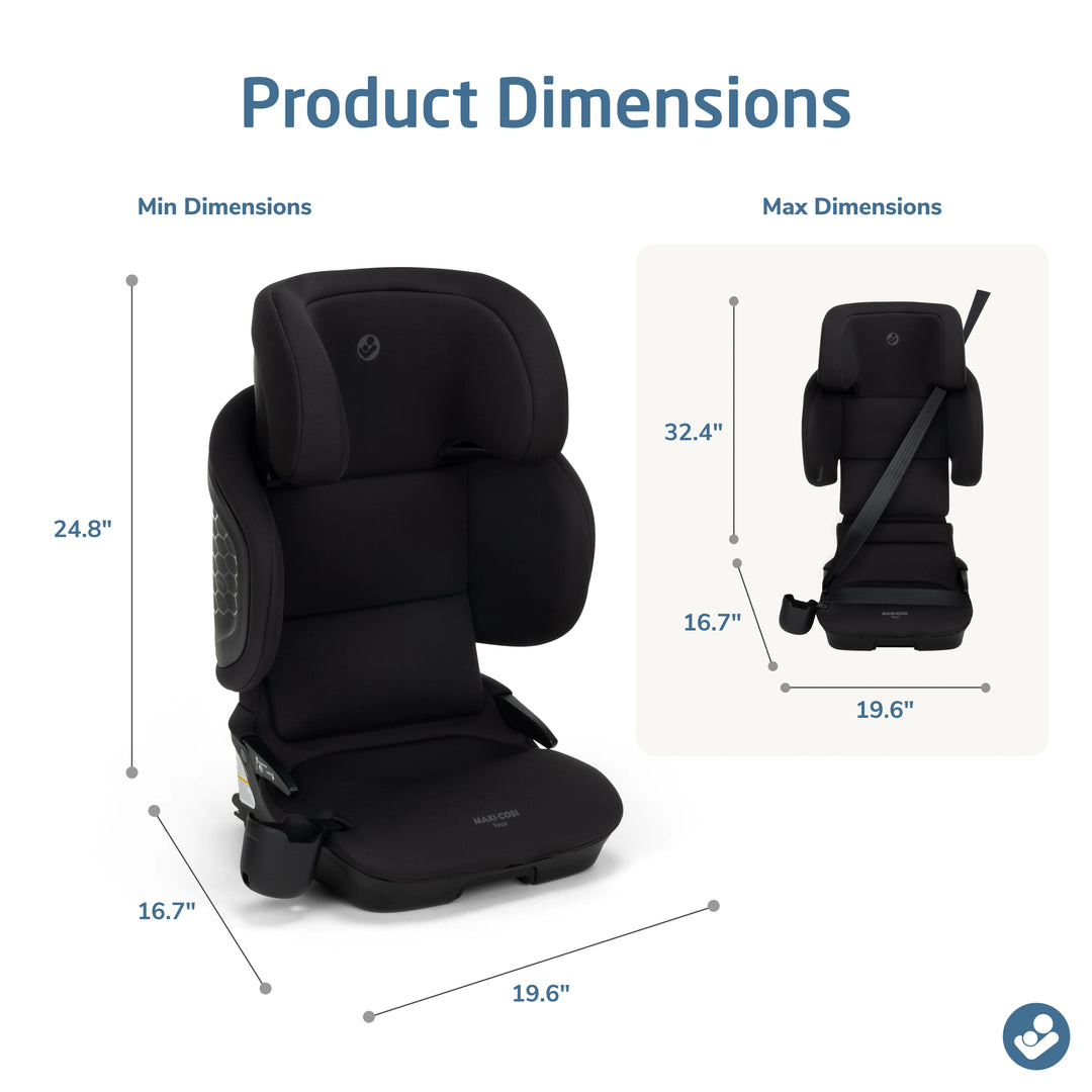 maxi cosi car seat dimensions Maxi Cosi Tanza Belt Positioning Booster w/ Travel Bag