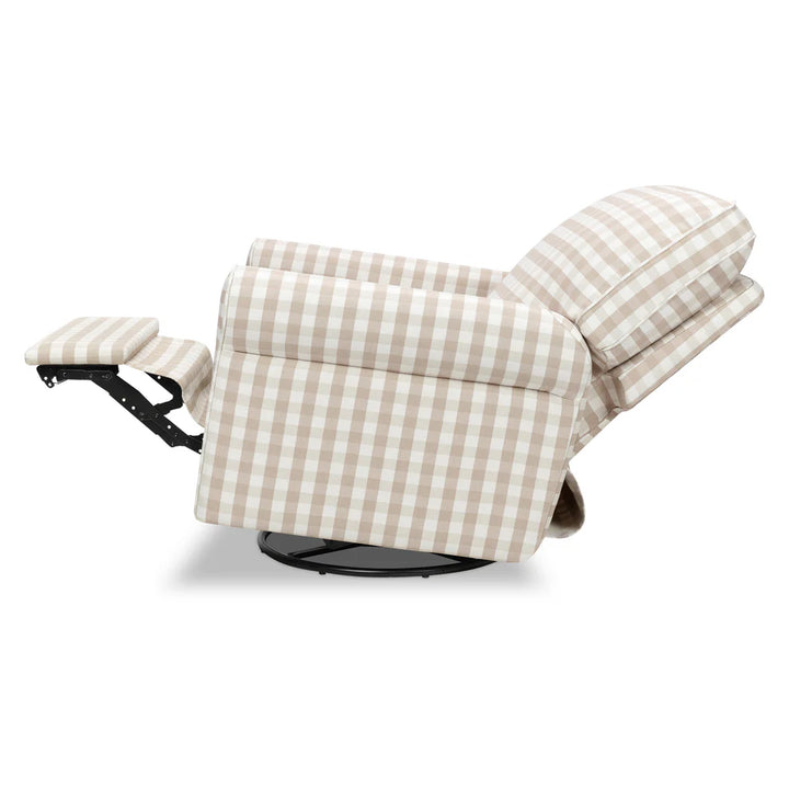 Namesake Monroe Power Recliner - Tan Gingham