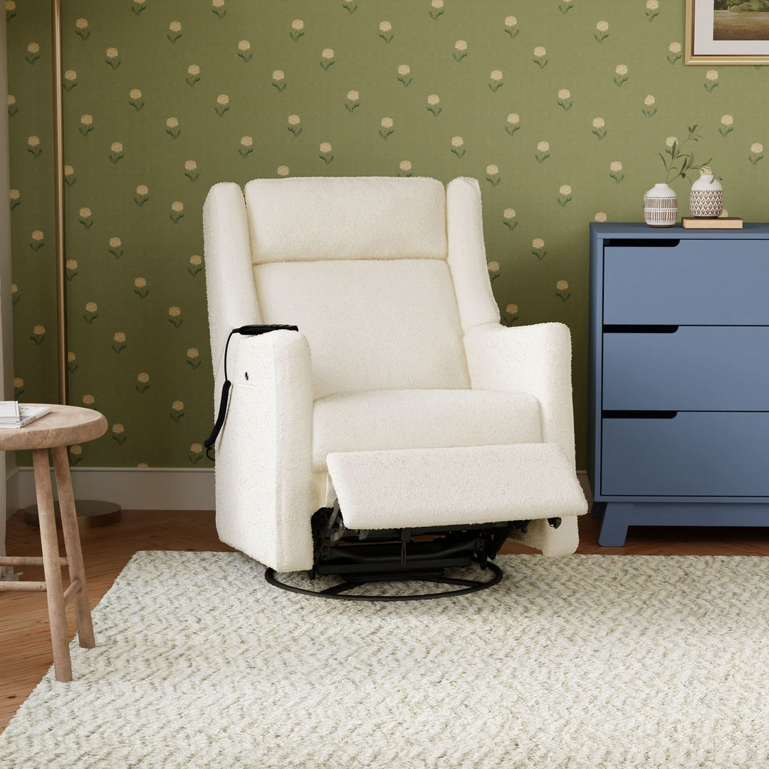 Babyletto Kiwi Deluxe Power Recliner & Swivel Glider with Heat and Massage