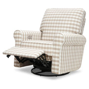 Namesake Monroe Power Recliner - Tan Gingham