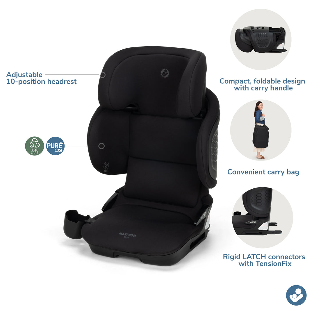 maxi cosi travel carseat Maxi Cosi Tanza Belt Positioning Booster w/ Travel Bag – Baby Grand