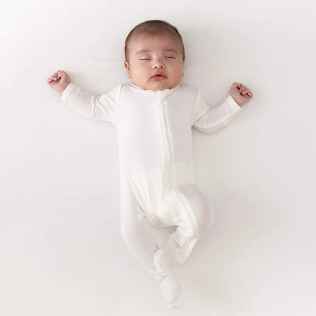 Kyte Baby Zipper Footie - Cloud