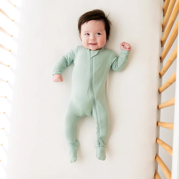 Kyte Baby Zipper Footie - Sage