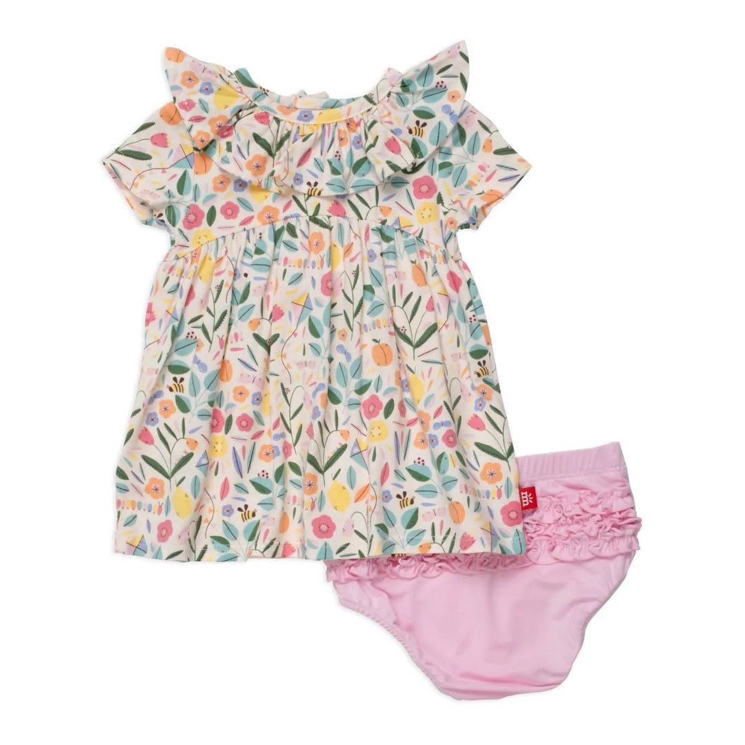 Magnetic Me  -  Ruffle Collar Dress and Diaper Cover