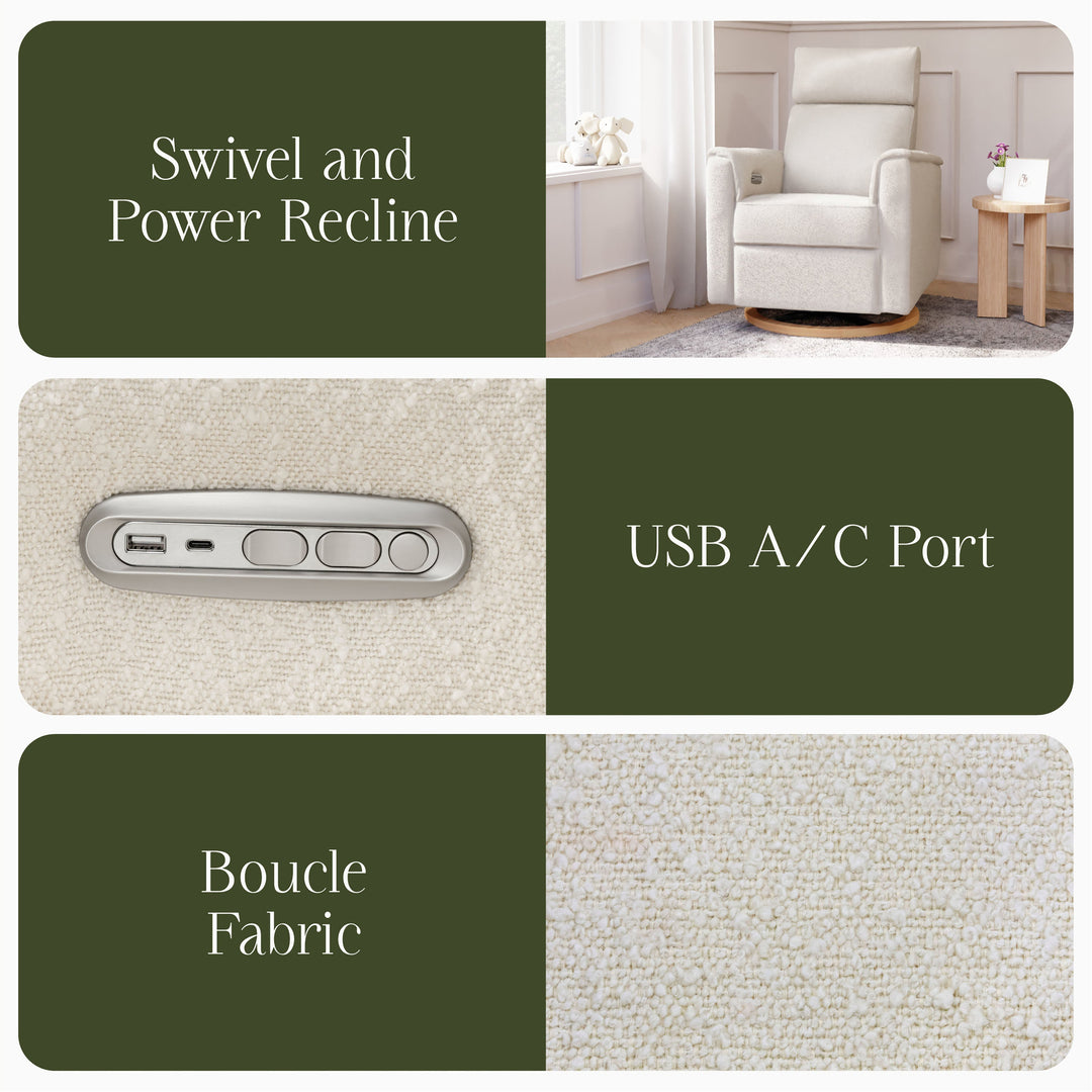 Namesake Willa Plus Power Glider Recliner w/Power Headrest