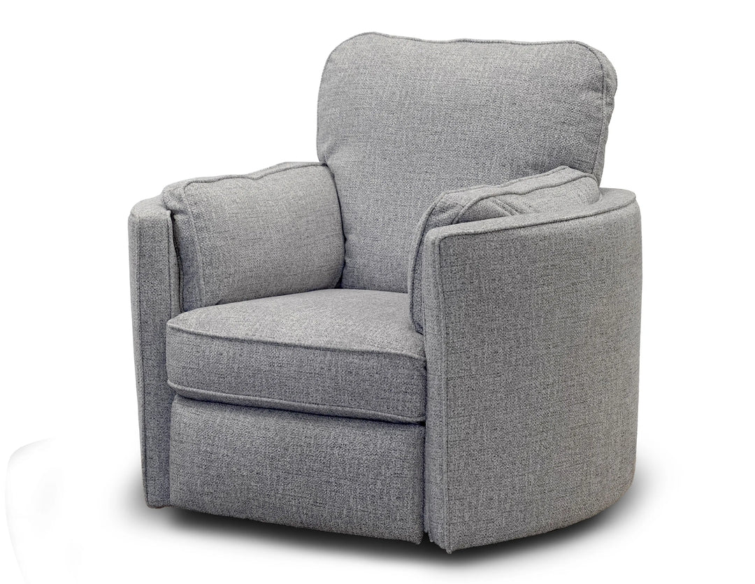 Luana Swivel Pushback Chair - Silver Luana Swivel Pushback Chair - Silver