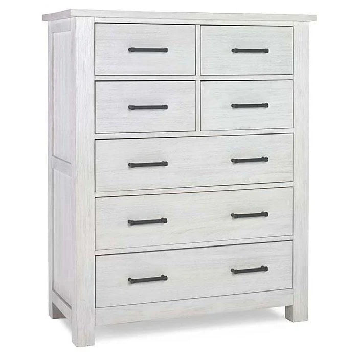 Dolce 7 Drawer Tall Dresser - Seashell White