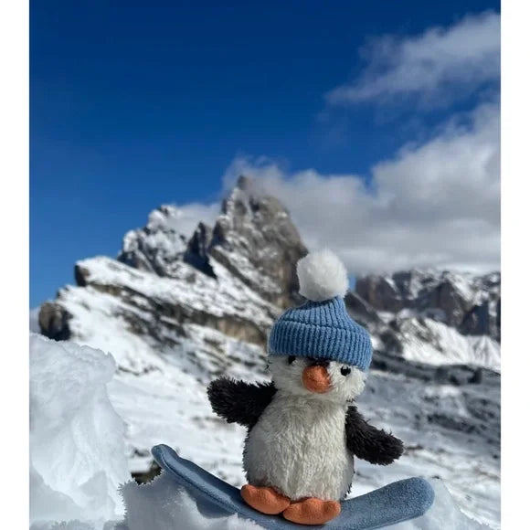 Jellycat Peanut Penguin Snowboarding