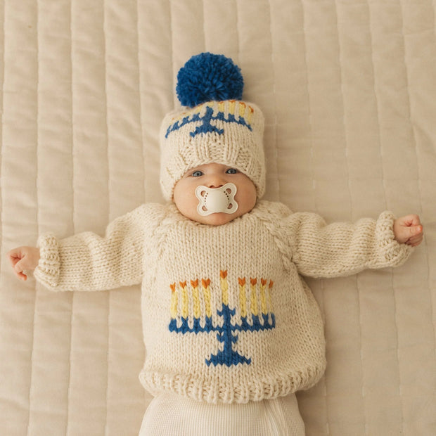 Huggalugs Menorah Beanie Hat