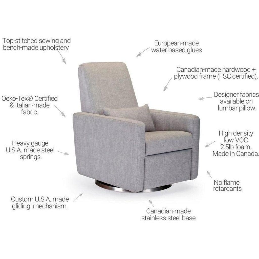 Monte Design Grano Glider Recliner w/Swivel Aluminum Base