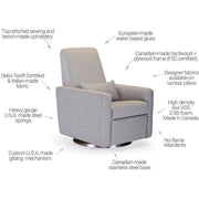 Monte Design Grano Glider Recliner w/Swivel Aluminum Base