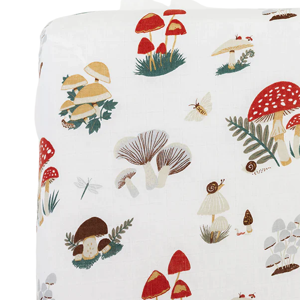 Clementine Kids Mushroom Crib Sheet