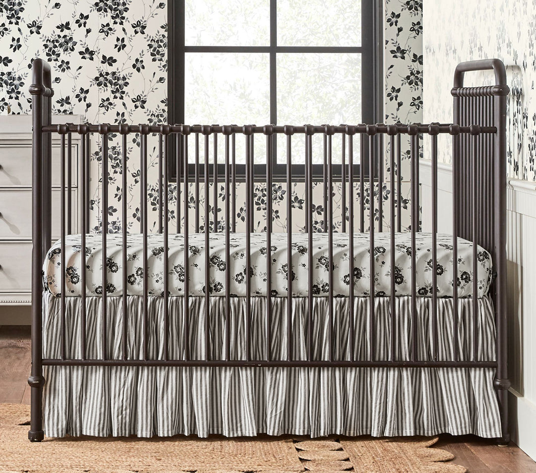 Black metal convertible crib online