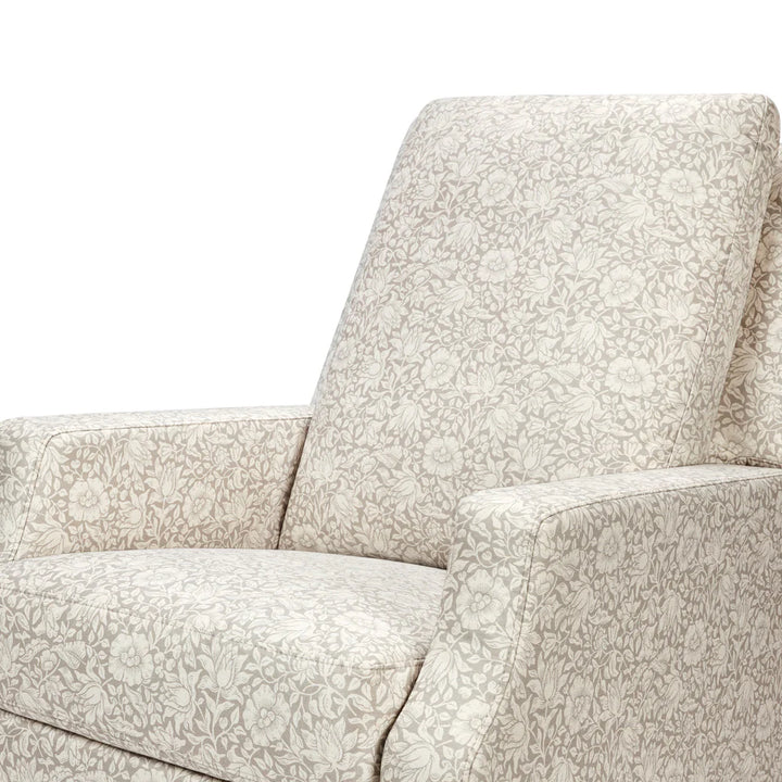 Namesake Crewe Recliner and Swivel Glider- Mallow in Ash Performance Eco-Weave with Dark Wood Base