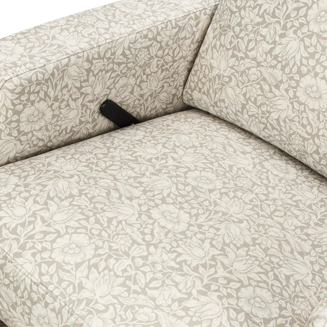 Namesake Crewe Recliner and Swivel Glider- Mallow in Ash Performance Eco-Weave with Dark Wood Base