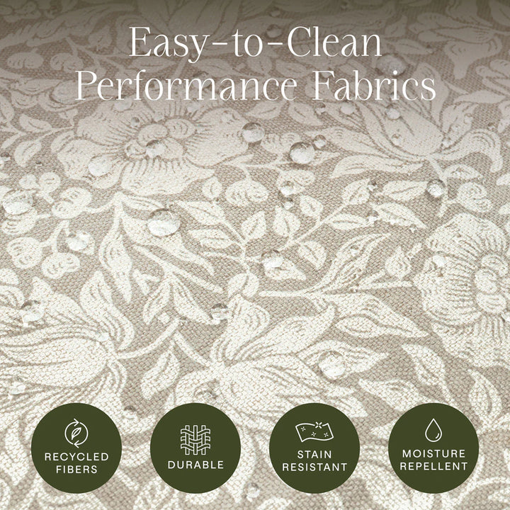 Namesake Crewe Recliner and Swivel Glider- Mallow in Ash Performance Eco-Weave with Dark Wood Base