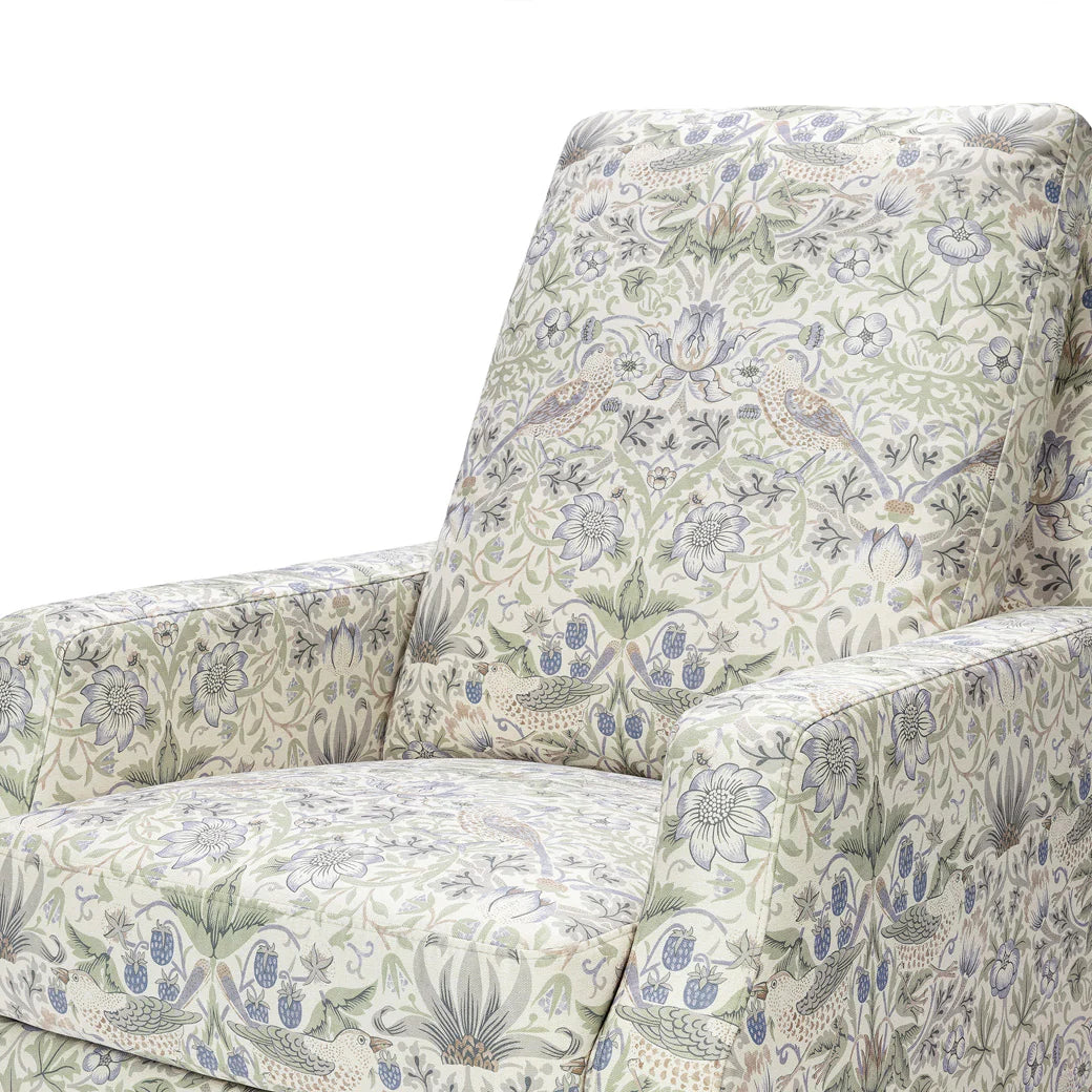 Namesake Crewe Recliner and Swivel Glider-Strawberry Thief in Fig & Thyme