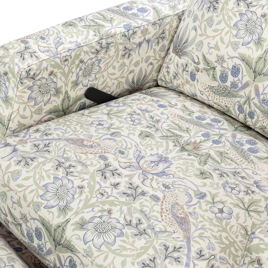 Namesake Crewe Recliner and Swivel Glider-Strawberry Thief in Fig & Thyme