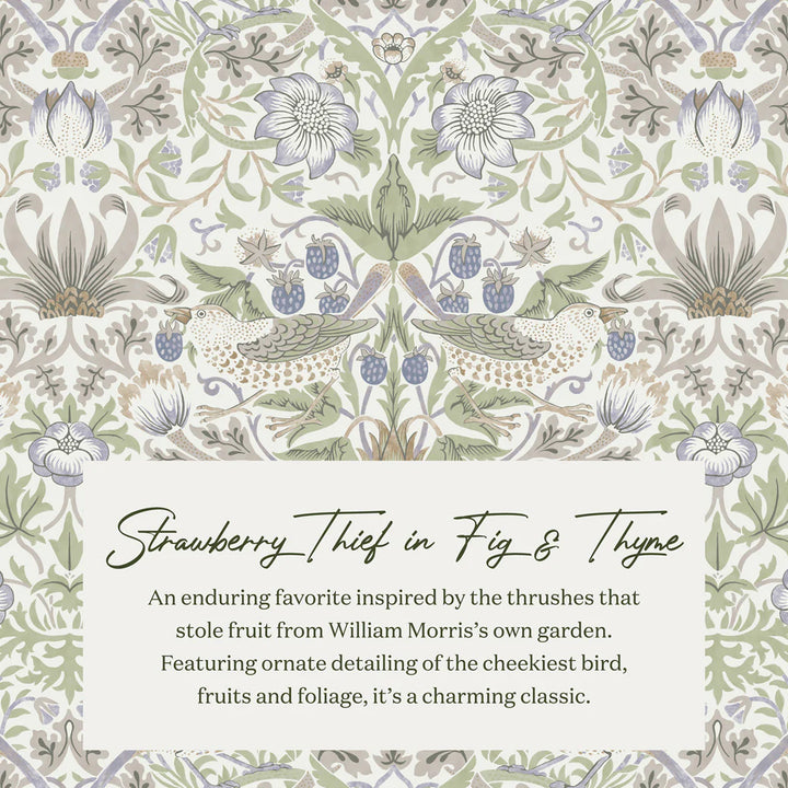 Namesake Crewe Recliner and Swivel Glider-Strawberry Thief in Fig & Thyme