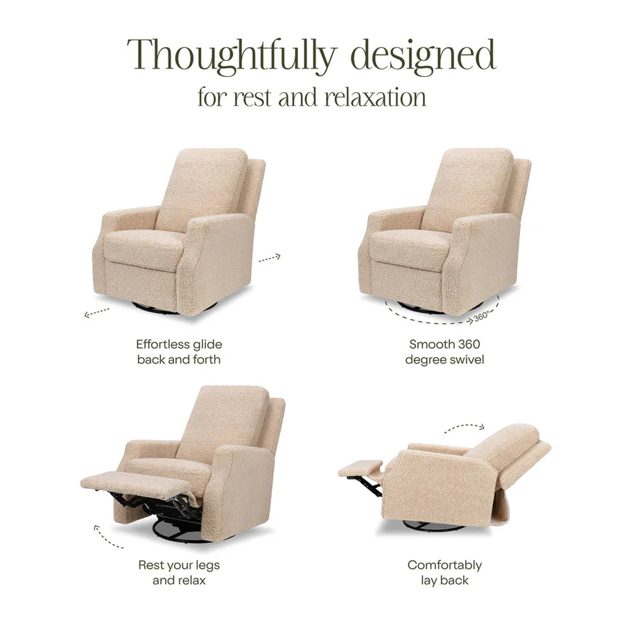 Namesake Crewe Manual Swivel Glider Recliner - Shearling