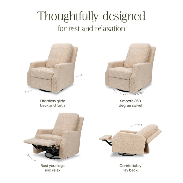 Namesake Crewe Manual Swivel Glider Recliner - Shearling