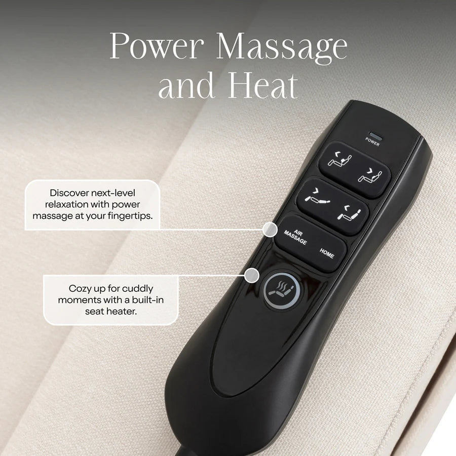Willa Deluxe Power Glider Recliner w/ Heat & Massage and Lights - NEW!